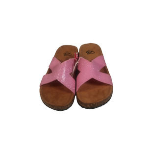 Bobbie Brooks Must Haves Girls Small (1/12) Sandals Slides Pink Glitter New